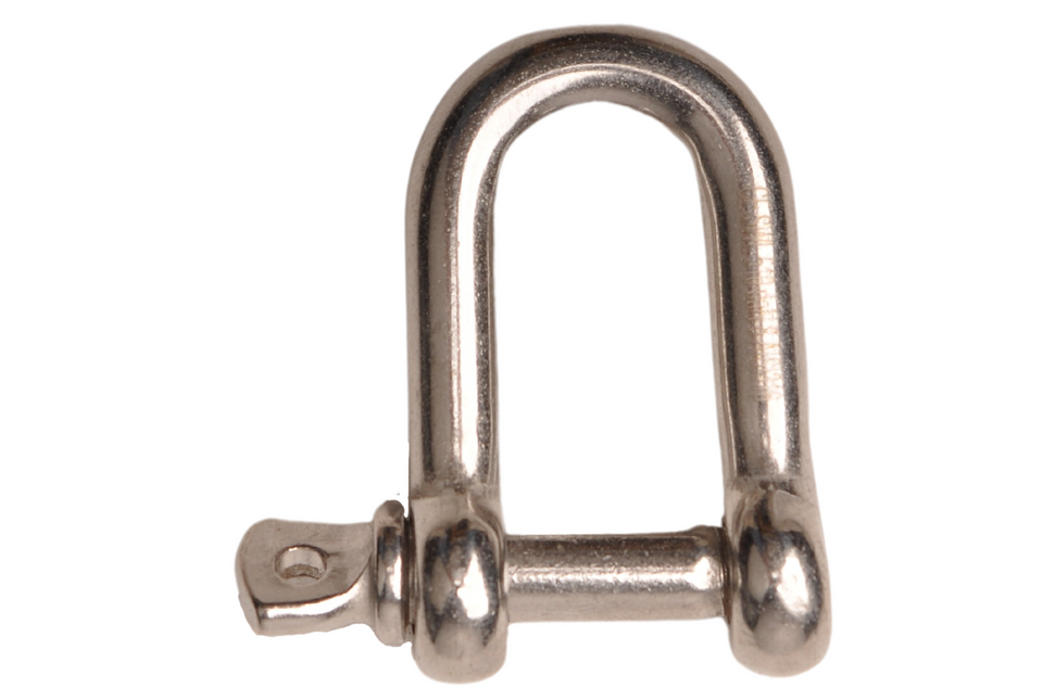 Cantonal Schäkel D-Schäkel 8 mm aus Edelstahl 316