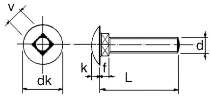 Cantonal Schlossschraube M10 x 50