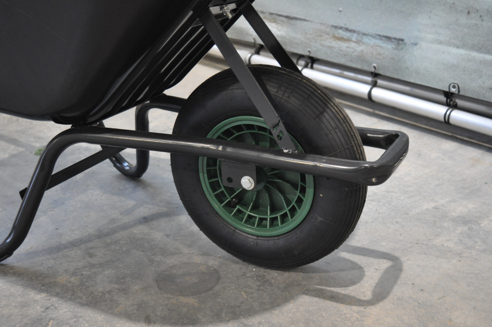 Cantonal Schubkarrenrad - 4.00-8 - Luftbereifung und Kunststoff-Felge - Tragfähigkeit: 250 kg - Achsloch/Nabendurchmesser: 20 mm - inkl. Rollenlager