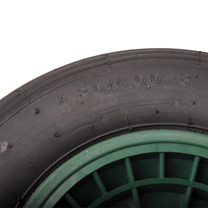 Cantonal Schubkarrenrad - 4.00-8 - Luftbereifung und Kunststoff-Felge - Tragfähigkeit: 250 kg - Achsloch/Nabendurchmesser: 20 mm - inkl. Rollenlager