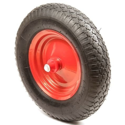Cantonal Schubkarrenrad - 4.00-8 - Luftreifen und Stahlfelge - Tragfähigkeit: 195 kg - Achsloch/ Nabendurchmesser: 20 mm - inkl. Kugellager