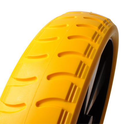 Cantonal Schubkarrenrad - 4.00-8 - pannensicher Vollgummireifen und schwarzer Kunststoff-Felge - Tragfähigkeit: 150 kg - Achsloch/ Nabendurchmesser: 20 mm