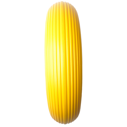 Cantonal Schubkarrenrad - 4.00-8  - Vollgummi pannensicher Schubkarrenrad mit Kunststoff-Felge - Tragfähigkeit: 150 kg - Achsloch/ Nabendurchmesser: 20 mm