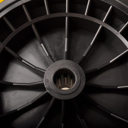 Cantonal Schubkarrenrad - 4.00-8  - Vollgummi pannensicher Schubkarrenrad mit Kunststoff-Felge - Tragfähigkeit: 150 kg - Achsloch/ Nabendurchmesser: 20 mm