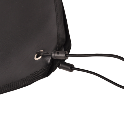 Cantonal Schwarze Deichselabdeckung 87x55 cm – PU-Material – inklusive Gummizug