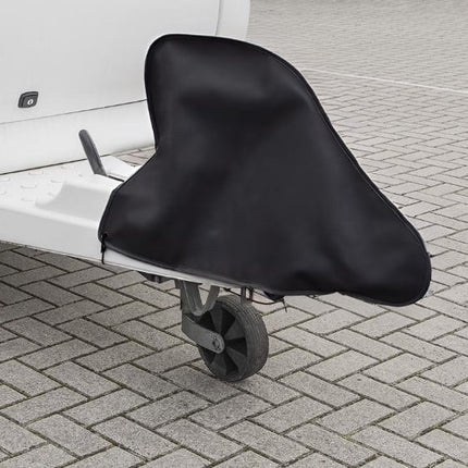 Cantonal Schwarze Deichselabdeckung 87x55 cm – PU-Material – inklusive Gummizug