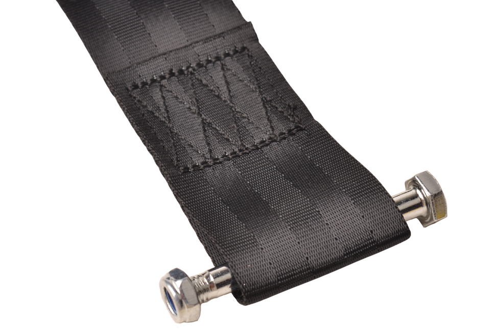 Cantonal Seilband mit Sicherheits­haken – 5 cm x 6,1 Meter – 612 kg – Schwarz - inkl. Bolzen