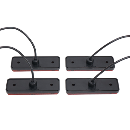 Cantonal Set mit 4 orange/gelben Begrenzungsleuchten 100×34,5×21 mm - inklusive 10 cm zweiadriges Kabel