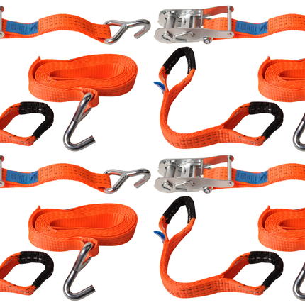 Cantonal Set mit 4 Zurrgurten für Autotransporter - universal - 330x3,6 cm (3000 kg)