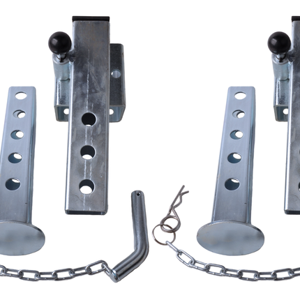 Cantonal Set von 2 kippbaren Stützfüßen - verstellbar und klappbar - geeignet für Eduard-Anhänger