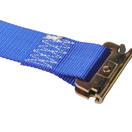 Cantonal Spanngurt - 400x5 cm - blau - Brechlast 500 kg - 2-teilig - inkl. Ratsche und Sicherungsring