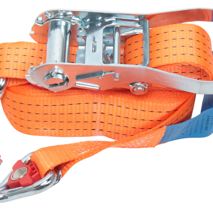 Cantonal Spanngurt orange - 800x5 cm - 4000 kg - zweiteilig - magnetischer Haken