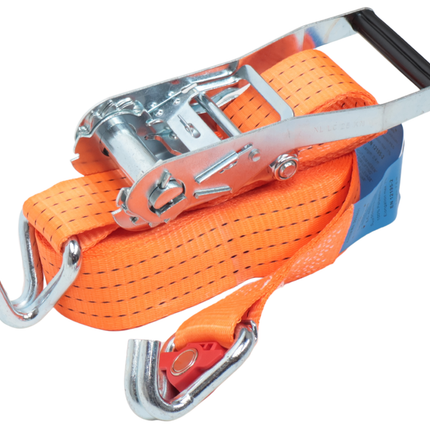 Cantonal Spanngurt orange - 800x5 cm - 4000 kg - zweiteilig - magnetischer Haken