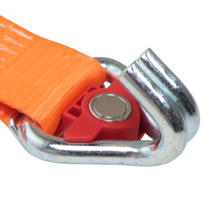Cantonal Spanngurt orange - 800x5 cm - 4000 kg - zweiteilig - magnetischer Haken