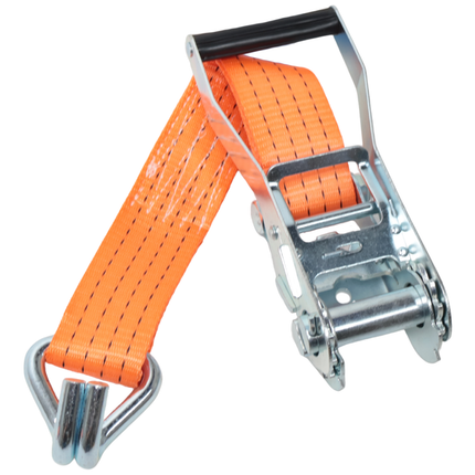 Cantonal Spanngurt orange - 800x5 cm - 4000 kg - zweiteilig - magnetischer Haken
