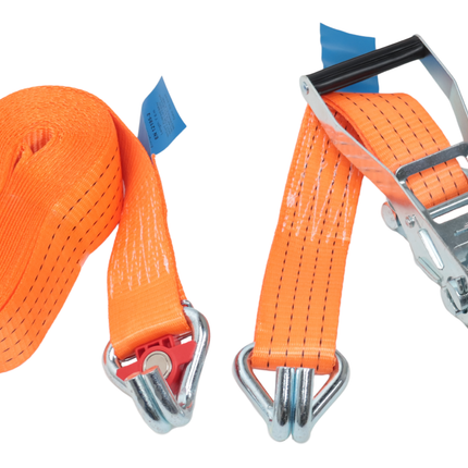 Cantonal Spanngurt orange - 800x5 cm - 4000 kg - zweiteilig - magnetischer Haken