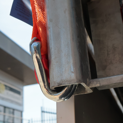 Cantonal Spanngurt orange - 800x5 cm - 4000 kg - zweiteilig - magnetischer Haken