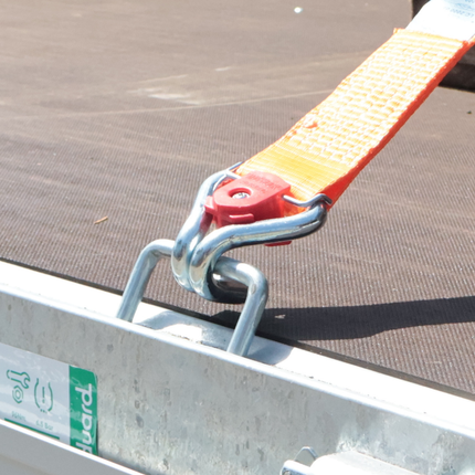 Cantonal Spanngurt orange - 800x5 cm - 4000 kg - zweiteilig - magnetischer Haken