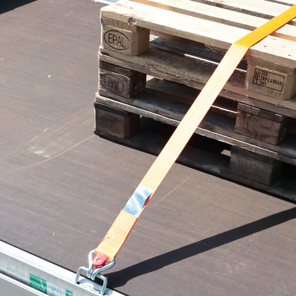 Cantonal Spanngurt orange - 800x5 cm - 4000 kg - zweiteilig - magnetischer Haken