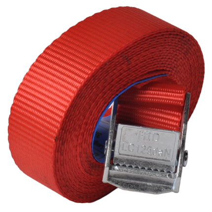 Cantonal Spanngurt rot 300x2,5 cm (250 kg) - Set von 4 Stück