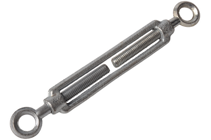 Cantonal Spannschloss aus verzinktem Stahl mit Stahldraht M8 - ausgedreht 230 mm - eingedreht 150 mm