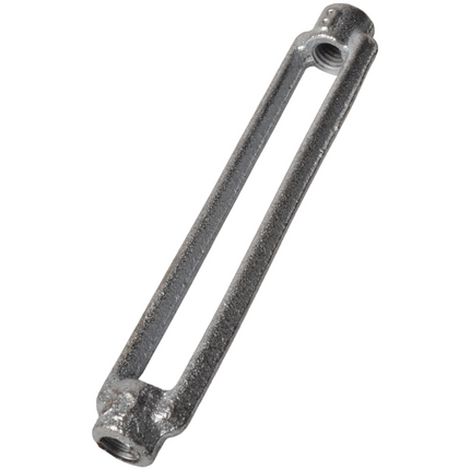 Cantonal Spannschloss aus verzinktem Stahl mit Stahldraht M8 - ausgedreht 230 mm - eingedreht 150 mm