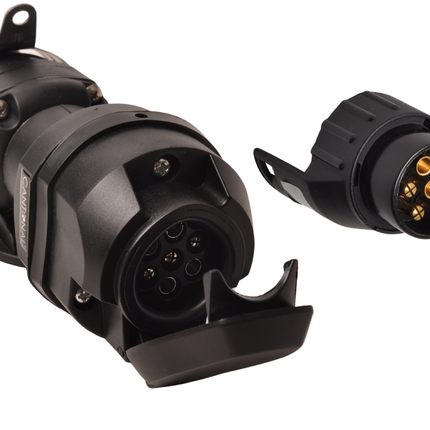 Cantonal Spannungswandler von 24 auf 12V – 15-polige N-Dose auf 7/13-polige Steckdose