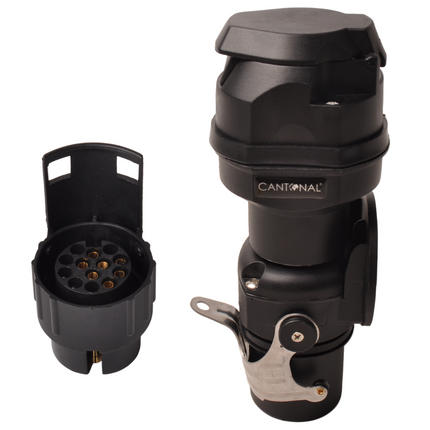 Cantonal Spannungswandler von 24 auf 12V – 15-polige N-Dose auf 7/13-polige Steckdose
