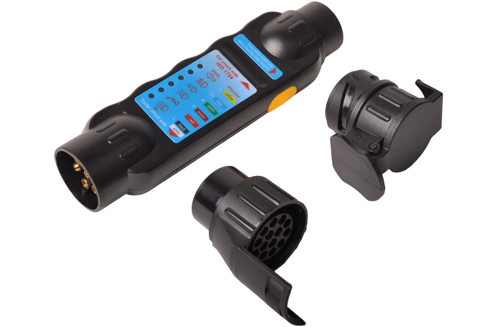 Cantonal Steckdose Tester 7/13 Pole mit 2 Adaptern