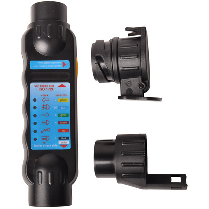 Cantonal Steckdose Tester 7/13 Pole mit 2 Adaptern