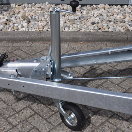Cantonal Stützrad für Anhänger 60 mm rund automatisch klappbar