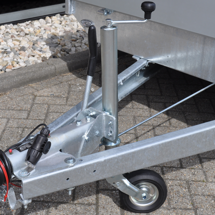 Cantonal Stützrad für Anhänger 60 mm rund automatisch klappbar