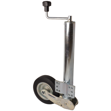 Cantonal Stützrad für Anhänger - 60 mm rund - automatisch klappbar