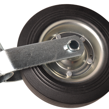 Cantonal Stützrad - rund 48 mm - Tragfähigkeit: 150 kg - Gummireifen und Stahlfelge