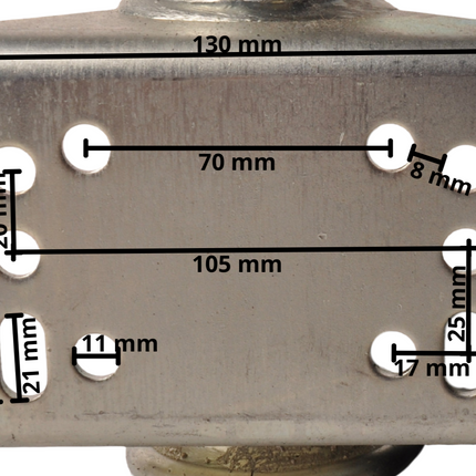 Cantonal Stützrad - rund 60 mm - Tragfähigkeit: 500 kg - automatisch - extra lang