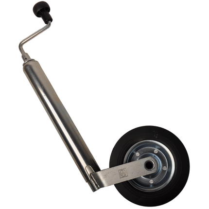 Cantonal Stützrad rund Durchmesser 48 mm mit Gummireifen und Stahlfelge