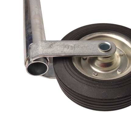 Cantonal Stützrad rund Durchmesser 48 mm mit Gummireifen und Stahlfelge