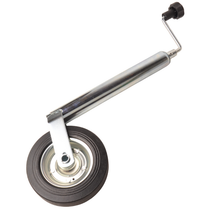 Cantonal Stützrad rund Durchmesser 48 mm mit Gummireifen und Stahlfelge