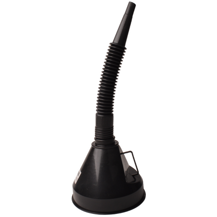 Cantonal Trichter mit flexiblem Schlauch und integriertem Filter.