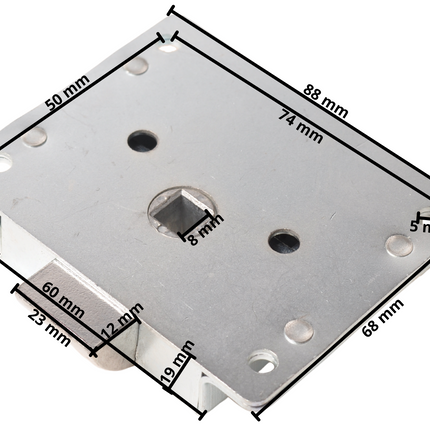 Cantonal Türschloss Anwendbar links & rechts 68x88 mm