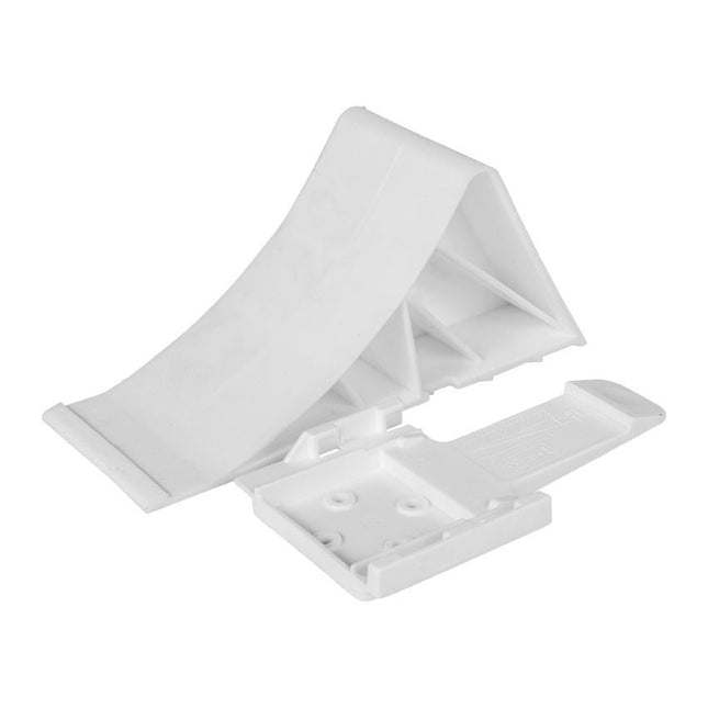 Cantonal Unterlegkeil Kunststoff (weiß) mit Halterung