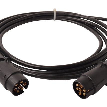 Cantonal Verlängerungskabel 5 Meter 7-adrig mit 2x 7-poligem Stecker - 500 cm