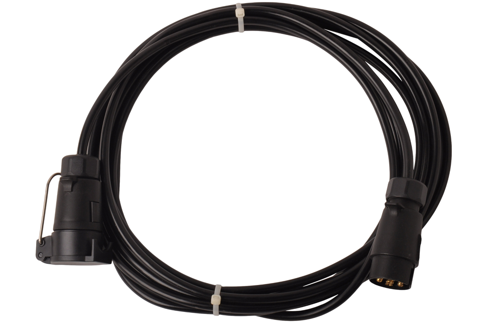 Cantonal Verlängerungskabel 7-adrig mit 1x 7-poligem Stecker & 1x 7-poligem Gegenstecker - 500 cm