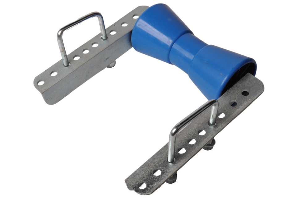 Cantonal Verstellbare Kielrollensatz - 200x85 mm - blau - inklusive Bügel 100x73 mm - PE