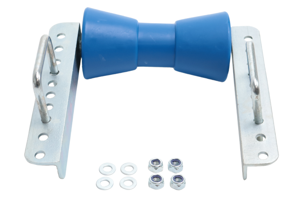 Cantonal Verstellbare Kielrollensatz - 200x85 mm - blau - inklusive Bügel 100x73 mm - PE