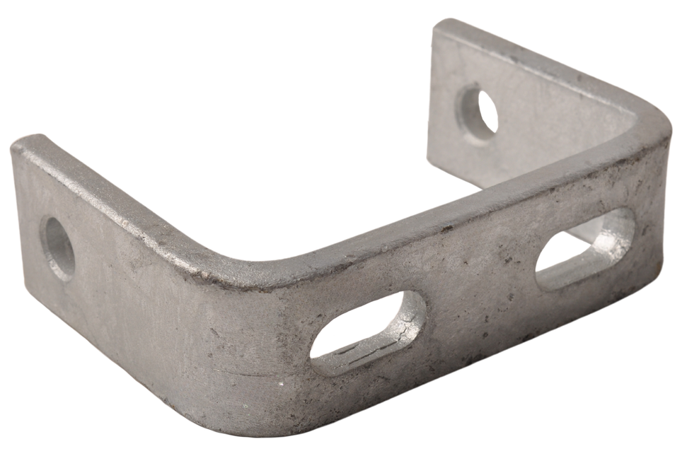 Cantonal Verzinkter Kielhalter U-Träger - Länge 120 mm - mit Langlöchern