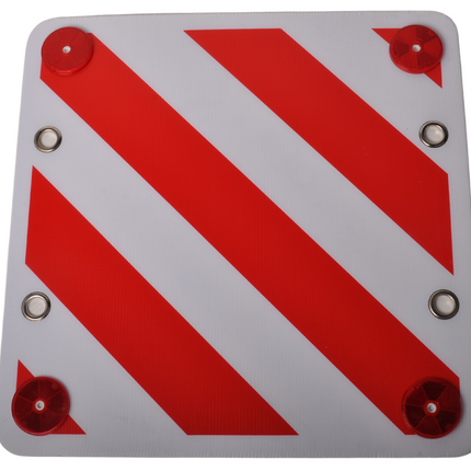 Cantonal Warntafel vorstehende Ladung 50x50 cm - FOAM - einschließlich Reflektoren