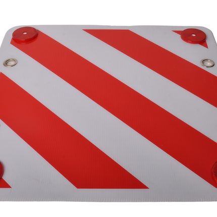 Cantonal Warntafel vorstehende Ladung 50x50 cm - FOAM - einschließlich Reflektoren