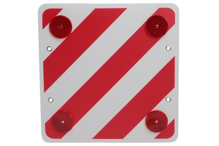 Cantonal Warntafel vorstehende Ladung 50x50 cm - FOAM - einschließlich Reflektoren