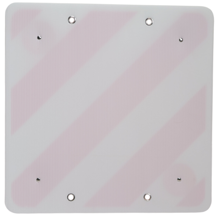 Cantonal Warntafel vorstehende Ladung 50x50 cm - FOAM - einschließlich Reflektoren